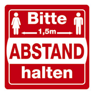 Bitte Abstand halten